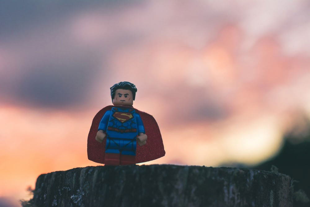 miniature superman figurine