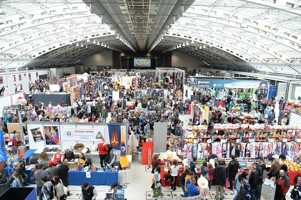 vendors at a convention