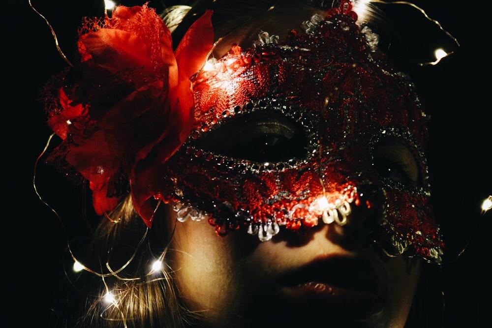 winter masquerade party mask