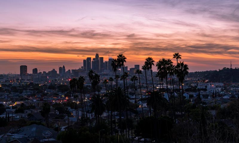 aerial view of los angeles