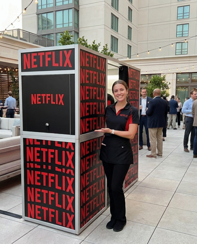 A Corporate Event Photo Booth That Performs