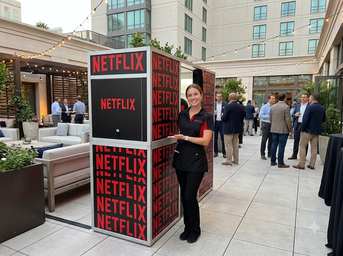 A Corporate Event Photo Booth That Performs